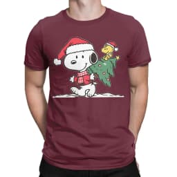 Casual Peanuts Snoopy Dancing T Shirt For Men Women Round Neck Short Sleeve Top Tee Cotton Summer Tops