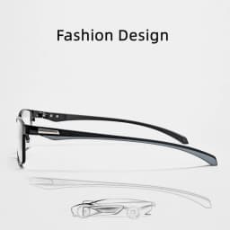 KOCOLIOR Anti Blue Light Men Reading Glasses Titanium Alloy Metal Frame Business Computer Reader +1.50 1.75 2.0 2.25 2.50 2.75