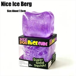 Needoh Nice Berg Giant Cube Sensory Toys Transparent Maltose Filler Hand Squeeze Soft Slow Rebound Vent Stress Reliever Desk Toy