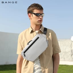 BANGE Anti-Theft Waterproof Chest Bag Multi-Carry Modes Sling Crossbody Travel Shoulder Bag for Men Ourdoor Sports Fit 7.9'' Pad