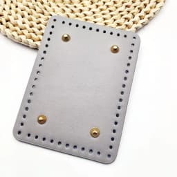 Rectangle Shaped PU Bag Bottom For Knitted Bag Crochet Bag Durable Bag Bottom With Rivet Bag Accessorie