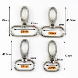 5/10Pcs 20-38mm Metal Hook Buckle for Bag Strap Swivel Lobster Clasp Dog Collar Carabiner Clip KeyChain Fastener Accessories