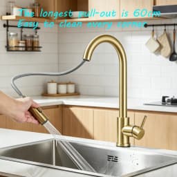 Pull Out Intelligent Touch Kitchen Sink Faucet With Hot And Cold Mixing Sink Faucet That Can Rotate 360 Degrees