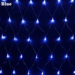 3x2m Christmas Light Net Mesh Curtain Lights Wedding Party Decoration Outdoor Waterproof Lamp Curtain Light