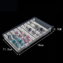Acrylic Troll Bead Collection Panoramic Jewelry Storage Box Bracelet Beads Game Tray Round Bead Organization Box Bead Stand