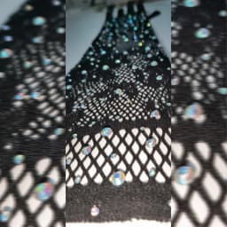 Sexy Shining Flash Drilling Mesh Thin High Elasticity Lace Fashion Personality Dance Stage Performance Cosplay Women Gloves
