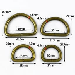 5/10Pcs 20/25/32/38mm D Ring Metal Buckles Webbing for Bag Strap Handbag Loop Connect Hook Dog Collar Clasp Bags Accessories