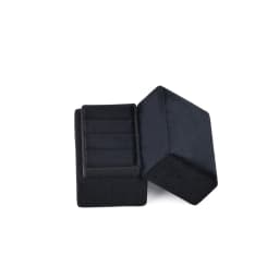 Velvet 3 Slots Ring Box Jewelry Display Holder Portable Ring Storage Organizer Case for Rings Jewelry Gift Box for Women