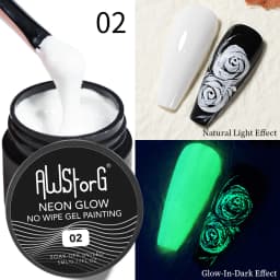 AWStorG Hema Free Poly Nail Gel 30ML Acrylic Gel Finger Extension Transparent Nail Art Extension Quick Building Soak Off UV