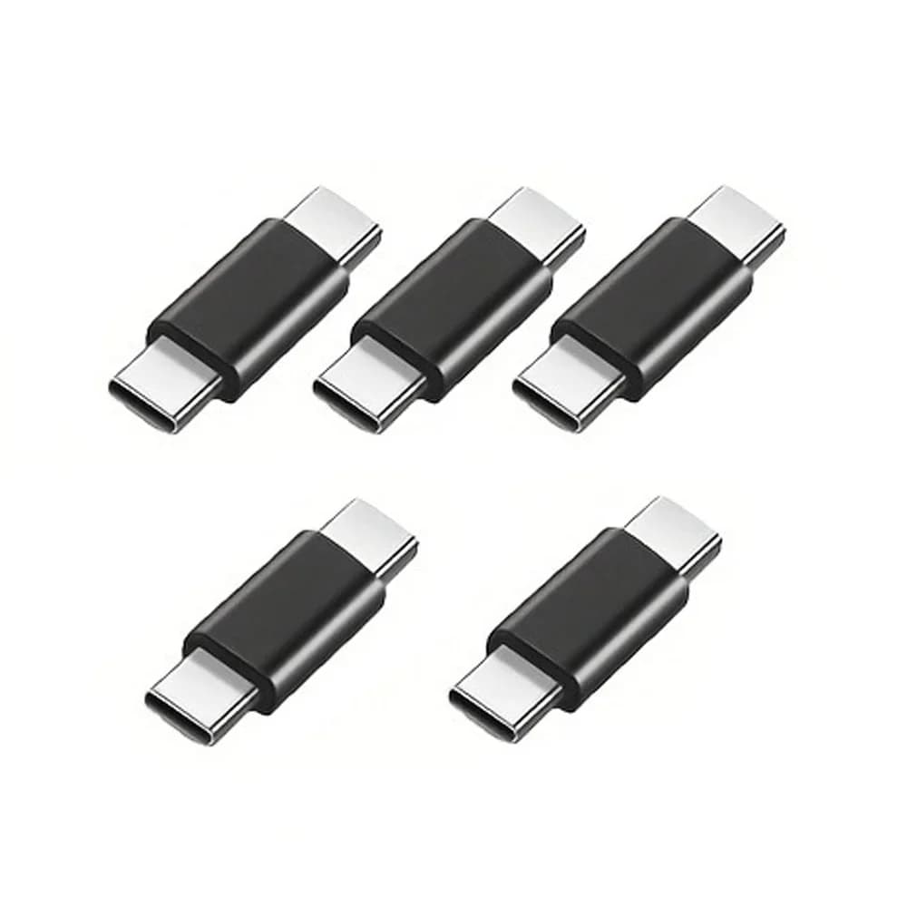 USB C Male to Male Adapter, USB Type C Coupler Extender Support PD, 5Gbps, for Thunderbolt 4/3, MacBook Pro/Air, Laptop, Phones