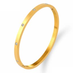 NIBASTAR Hollow Star Bracelets & Bangles For Women Fashion Stainless Steel Sweet Romantic Bracelet Rose Gold Color Jewelry Gift