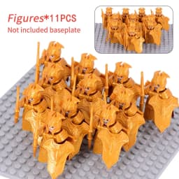 MOC Medieval Dwarf Warrior Elves Knights LOTR Figures Building Blocks Accessories Armor Shield LOTR DIY Toys for Children Gift