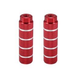 X Autohaux 1 Pair Axle Rear Foot Pegs Footpegs Universal Aluminum Alloy Foot Rests for BMX MTB Bike Bicycle Pedals 3/8"