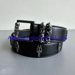 Engraved Roller Hollow Light Luxury Belt 925 Silver Classic Leather Totem Belt Pin Buckle