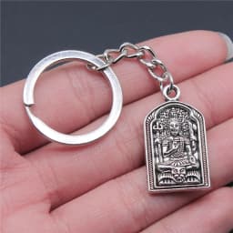Buddha Keychain Keyring Spiritualist Key Ring Gift For Men Women Friend Car Key Chain Ring Holder Souvenir For Gift