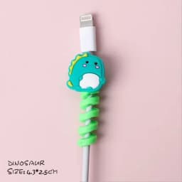 8 PCS Cartoon Silicone Charger Cable Protectors Mobile Phone Charger End Cord Charging Cable Winder
