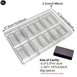 3D Polycarbonate Chocolate Molds Sphere Diamond Chocolate Bonbons Candy Bar Professional Confectionery Baking Pastry Tools