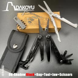 DAKOYU-Multi-functional Swiss Tool with Whistle, Outdoor Pliers, DKShadow Available In Multiple Colors, Outdoor Camping Equipmen