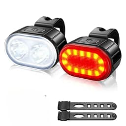 Bicycle Flashlights 9 LED Bike Front Light Type-C Rechargeable Bike Lamp Ultralight Handlebar Lights Waterproof Cycling Lamp