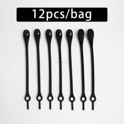 12 Pcs Silicon Elastic Laces Sneakers Shoelaces Without Ties Rubber Band for Casual Shoes Men Women Sport Shoes Lazy Accessories