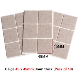 Round Square Felt Chair Leg Pads 2mm Floor Scratch Protector Mat Mute Non-slip Self Adhesive Diy Furniture Accessories