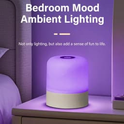 Rechargeable Led Night Light with Remote Control Touch Switch Table Lamp for Reading Bedroom White RGB Color Dimmable Portable