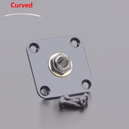 Flat / Curved Stainless Steel Jack Plate( Made in Japan by GOTOH) With Epi Output Jack(made in korea) For Electric Guitar Bass