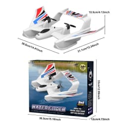 BM21 RC Glider Gyro Stable Flight Waterproof Remote Control Aircraft Boat EPP Foam Amphibious Fixed Wing Aircraft Toys Gifts