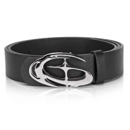 Creative Men's Geometric Automatic Buckle PU Belt Fashionable Men's Paired With Shorts Casual Pants Unique Design For Men