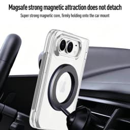 Luxury Transparent 360 Rotate for Magsafe Bracket Case for iPhone Ultra Fold Cover HighDefinition privacy Screen Protector Case