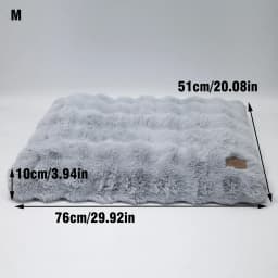 M-4XL Ultra-soft Plush Dog Bed Pet Cat Calming Sleeping Bed Thicker Foam Base Crate Bed Multiple Sizes Option for Dogs