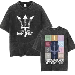 Vintage Washed Percy Jackson Tee Shirt Camp Half-Blood Harajuku Aesthetic T-shirt Men Women Casual Oversized T Shirts Streetwear