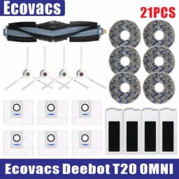 Ecovacs Deebot T20 Omni T20e Accessories Main Side Brush Mop Cloth HEPA Filter Dust Bag Replacement Spare Parts