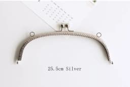 25.5CM Big Square Metal Frame for Purse Handle Clutch Bag Handbag Accessories Making Purse Clasp Lock Metal Clasp Bags Hardware