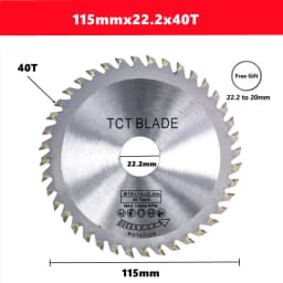 1pcs 115mm Woodworking Circular Saw Blade with a Diameter of 22.2mm and 40 Teeth Wood Cutting Saw Blade