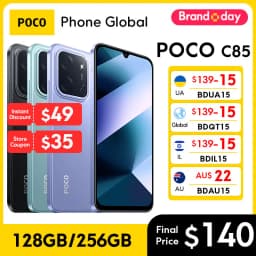 New POCO C85 Global Version Smartphone 128GB 256GB MediaTek Helio G81-Ultra 6.9" Dot Drop Display 50MP Main Camera 6000mAh NFC