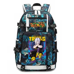 Dragon Ball Z Anime Print Student Backpack Large Capacity Casual Daypack for Kids Teen Boys Girls School Travel