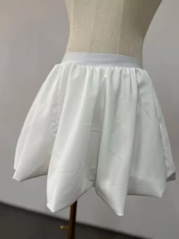 Spring Summer Sweet Cute Soft Shiny Satin Mini Bud Skirt Women with Shorts High Waist Short Luxury Designer Clothes
