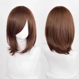 Anime 40cm Medium Basic Bang Blond Black White Red Pink Green Brown Gold Blue Cosplay Wig Heat Resistant Synthetic Hair Wigs