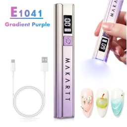 Makartt Handheld UV Light for Gel Nails Portable Mini UV LED Nail Lamp Fast Curing Dryer Rechargeable USB LCD 2 Timers DIY Salon