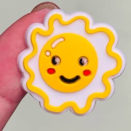 Good Quality 1pcs Kawaii Sun Expression PVC Shoe Charms Sandals Shoes Accessories Shoes Ornament Fit Kids DIY Party Xmas Gift