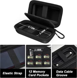 External Hard Drive Case for SanDisk Extreme Portable SSD 1TB 2TB 4TB 500GB External Solid State Drive, Bag for 2 SSD (Box Only)