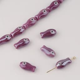 10Pcs Retro Small Fish Beads Charms Ceramic Spacer Loose Beads For Jewelry Making DIY Bracelet Accessories