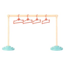 Doll Plastic Clothes Rack Garment Organizer Hangers for Dolls Handbag Clothes Kids Toy Birthday Gift Dolls Accessories