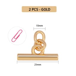 CRAZYSMITH 2 Pcs Metal Bag Chain Transformation Accessories Buckle Handbag Wallet Crossbody Chains Modification DIY Bag Strap
