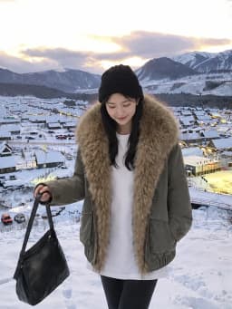 Winter Natural Detachable Large Fur Collar Down Jacket Women White Duck Down Fur Parker Outwears Female Warm Thick Down Jacket