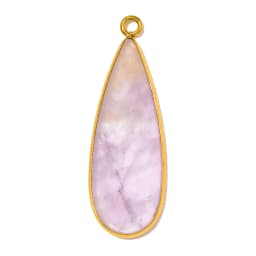 3pcs/Lot Stainless Steel Round Red Agate DIY Earring Charms Amethyst Natural Stone Necklace Pendants Woman Waterdrop Jewelry