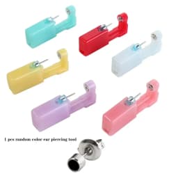 1Pc Tool Disposable Sterile Ear Piercing Kit, Cartilage Tragus Helix Piercing Gun No Pain Piercer Tool Machine Set Stud Jewelry