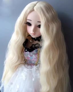 1/3 1/4 1/6 1/8 Bjd Wig High Temperature Wavy Fashion Hair MSD SD Yosd For BJD Doll Wig