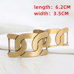 Loafer Bronze Hardware Buckle Accessories Shoe Flower Accessories Trend New Slippers Handmade DIY Women's Shoes Leather Buckle
